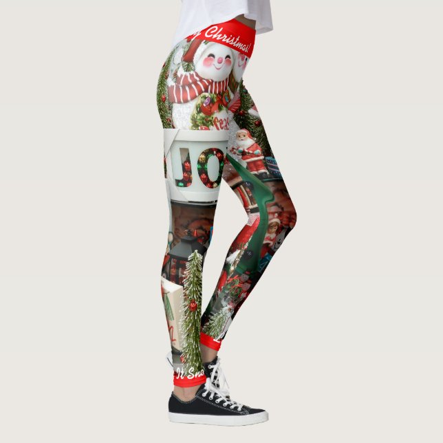 Leggings Les Légendes De Noël Personnalisent Laissons-Le Ne (Droite)