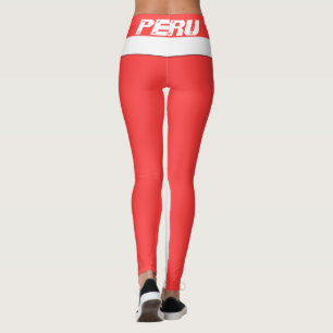 LEGGINGS LES LÉGUMES DU DRAPEAU PÉROU ONT UN ACD