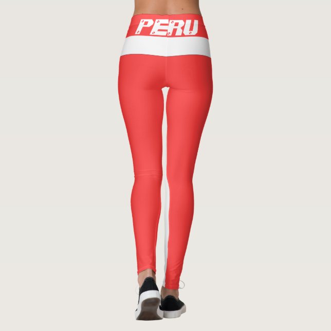 LEGGINGS LES LÉGUMES DU DRAPEAU PÉROU ONT UN ACD (Dos)
