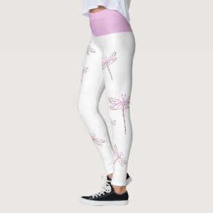 Leggings Les libellules roses