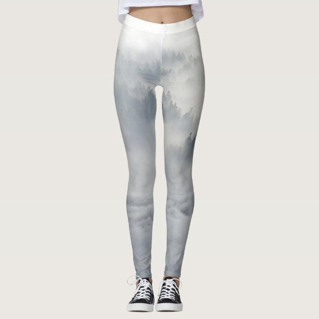 Leggings Les loups dans un paysage hivernal (Devant)