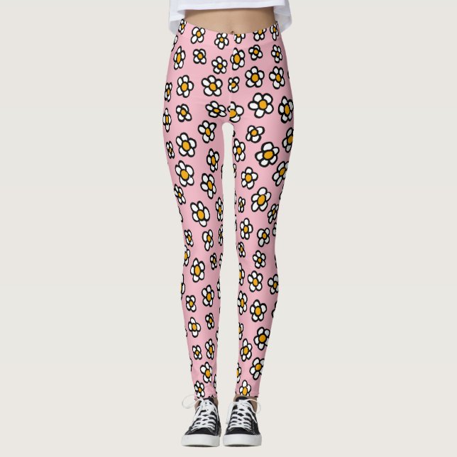 Leggings Les Marguerites de Dillon (Devant)