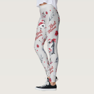 Leggings Les Meilleurs Pingouins de Noël