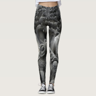 Leggings Les neutres de la sculpture d'Asie extraordinaire
