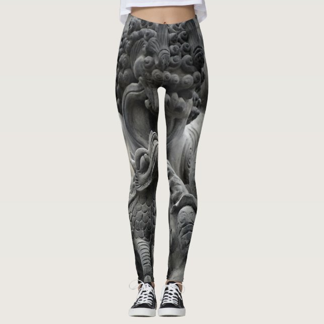 Leggings Les neutres de la sculpture d'Asie extraordinaire  (Devant)
