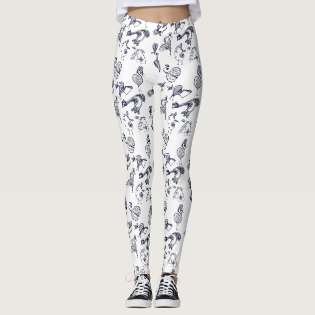 Leggings Les oiseaux fabuleux (Devant)