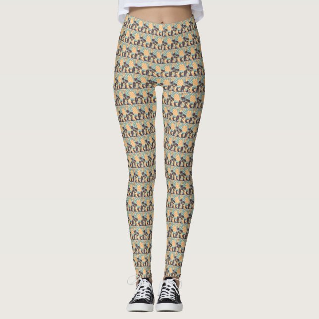 Leggings Les pattes des femmes surfer Dude (Devant)