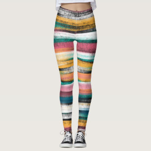 Leggings Les pinceaux colorés modernes frappent la peintur