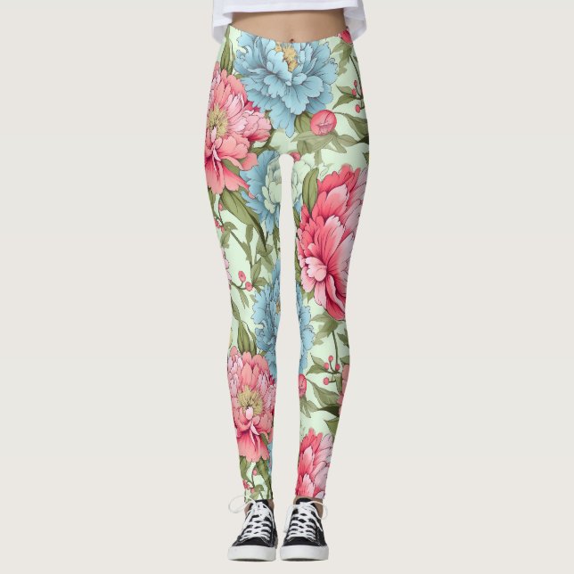 Leggings Les pivoines taïwanaises (Devant)