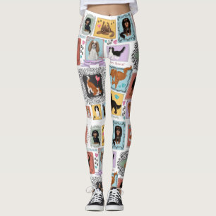 Leggings Les quatre Cavalier King Charles Spaniels