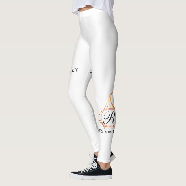 Leggings Les roseaux dans le logo de Valley Circle R Yoga (Gauche)