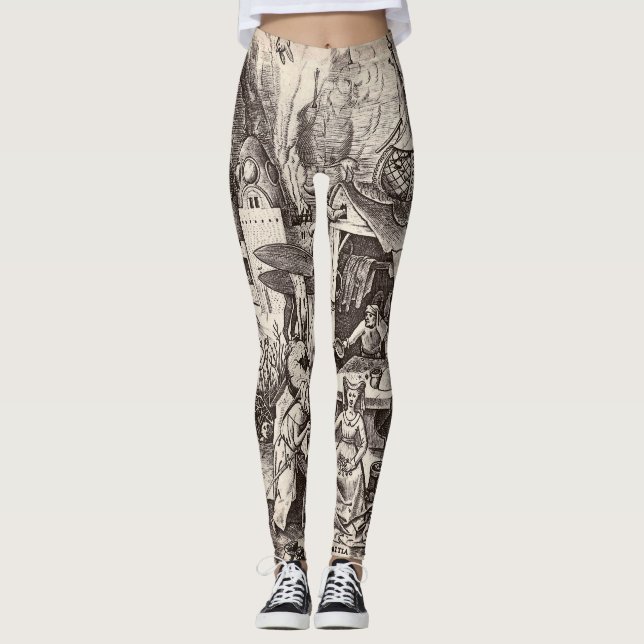 Leggings Les sept péchés mortels - la cupidité (Devant)