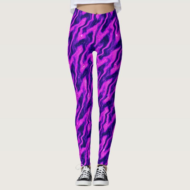 Leggings Les vagues de Bubblin... (Devant)