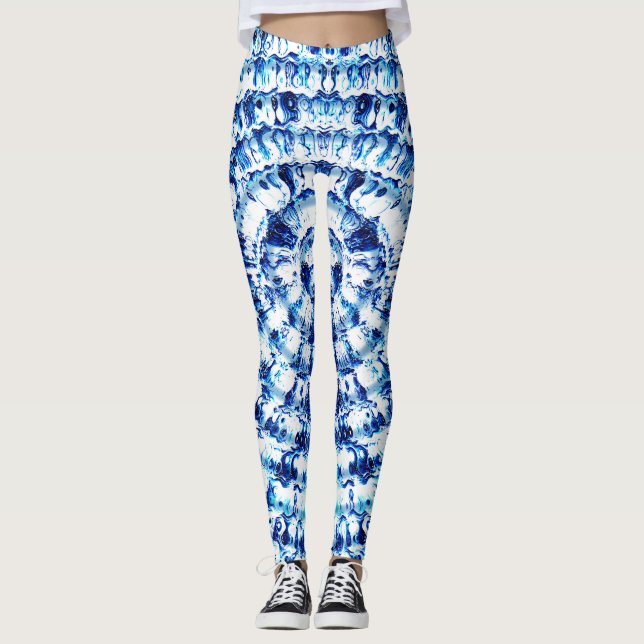 Leggings Les vagues de Ripplin...... (Devant)