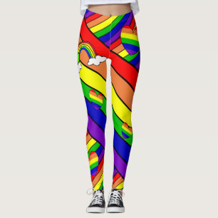 Leggings Lesbian LGBT Pride Arc-en-ciel