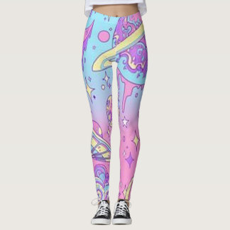 Leggings L'espace en pastel de Goth