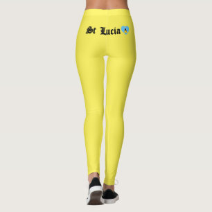 Leggings LETTRE CLAIRE Sainte-Lucie Carnaval Drapeau Sainte
