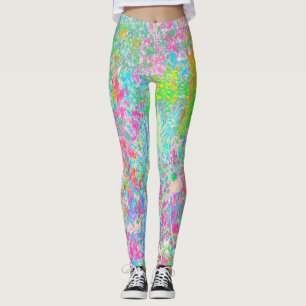 Leggings Lever de soleil d'Aqua et de Rose chaud dans My Ru