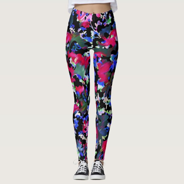 Leggings Leviers de chute arc-en-ciel (Devant)
