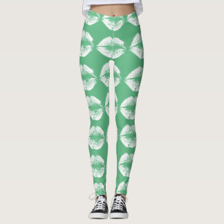 Leggings Lèvres blanches #30