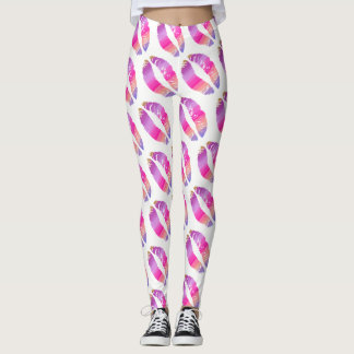 Leggings Lèvres colorées Blanc moderne #8