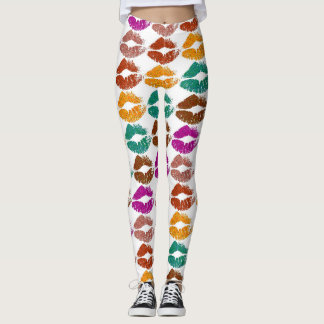 Leggings Lèvres Colorées Élégantes #22