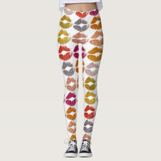 Leggings Lèvres colorées élégantes #26