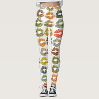 Leggings Lèvres colorées élégantes #32