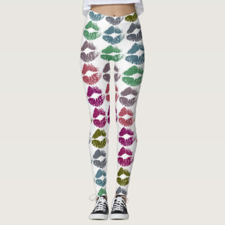 Leggings Lèvres Colorées Élégantes #34