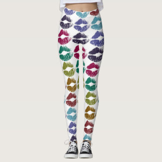Leggings Lèvres Colorées Élégantes #35