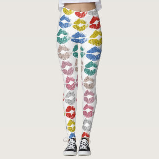 Leggings Lèvres Colorées Élégantes #36