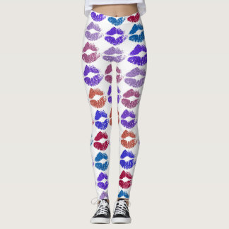 Leggings Lèvres Colorées Élégantes #37