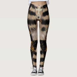 LEGGINGS LÉVRIER AFGHAN OR