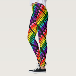 Leggings LGBT Rainbow Flag Drôle amusant Gay pride de typog