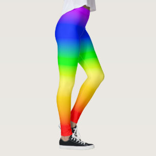 Leggings LGBT Rainbow Pride drapeau Ombre rayures de dégrad