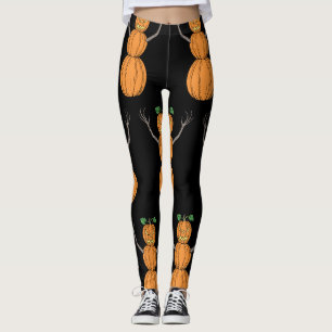 Leggings L'homme de citrouille Art d'Halloween