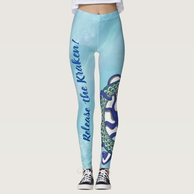 Leggings Libérez les légendes de Kraken (Devant)