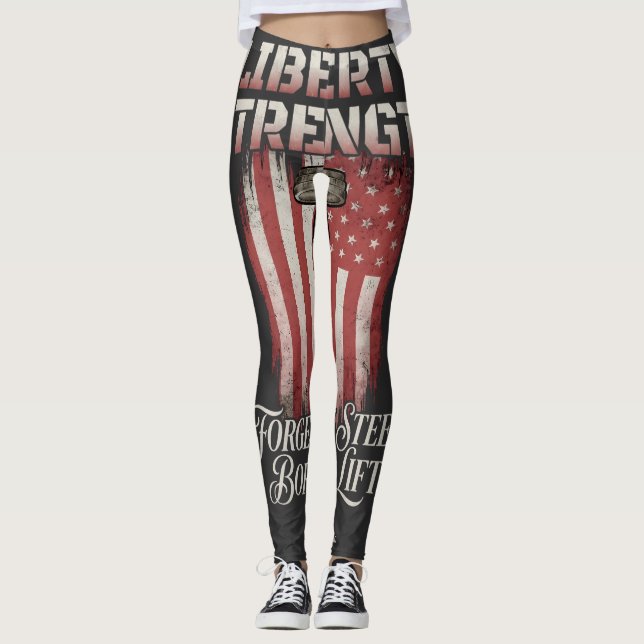 Leggings Liberté Force Acier Forgé | American Iron Athl (Devant)
