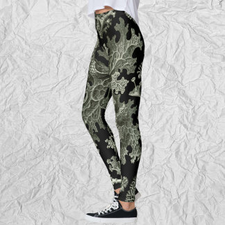 Leggings Lichen par Ernst Haeckel, Plantes Vintages de la n
