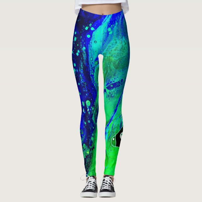 Leggings Licorne au néon (Devant)