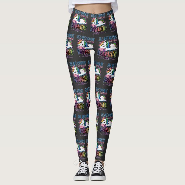 Leggings Licorne Dramatique (Devant)
