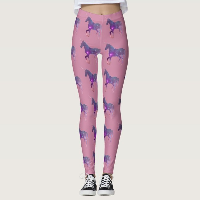 LEGGINGS LICORNE POURPRE (Devant)