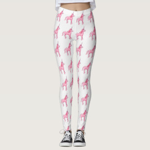 Leggings Licorne rose