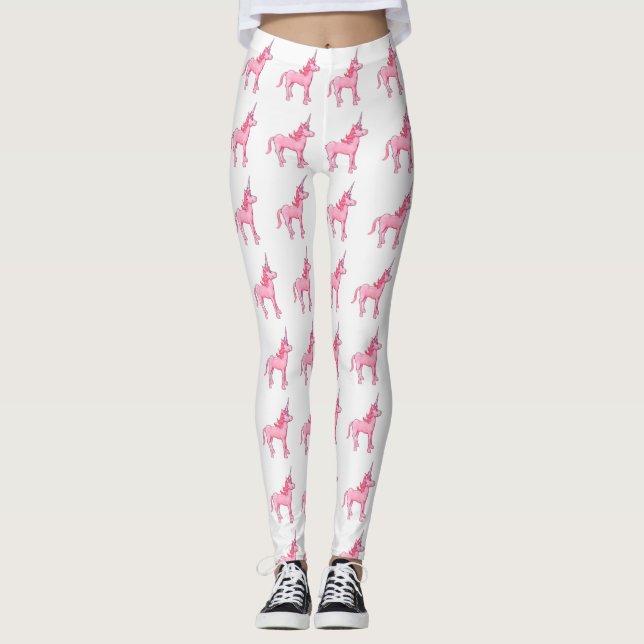 Leggings Licorne rose (Devant)