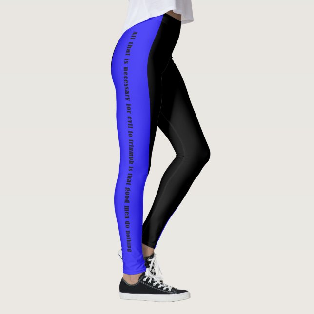 Leggings Ligne Bleue Mince - Quelques Bons Hommes et Femmes (Droite)