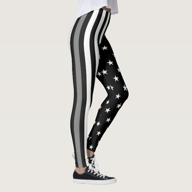 Leggings Ligne grise mince drapeau correctionnel de (Droite)