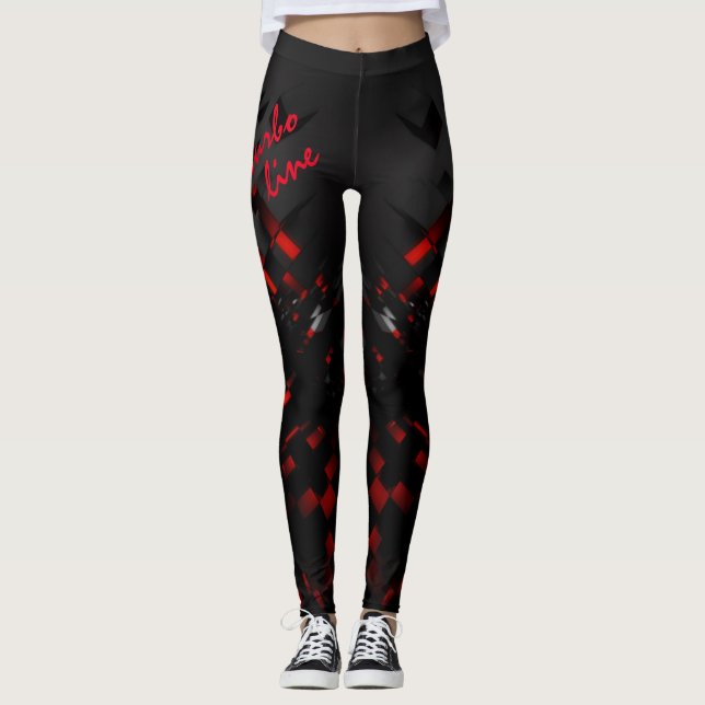 Leggings Ligne turbo design sport moderne (Devant)