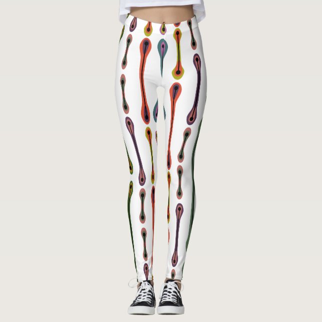 Leggings Lignes atomiques (Devant)