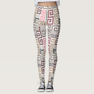 Leggings lignes colorées artistiques abstraites modernes