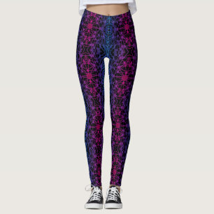 Leggings Lignes croisées lumineuses 01 x4 pb noir BG